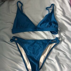 Blue Braided Bikini Set